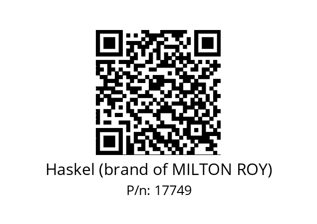   Haskel (brand of MILTON ROY) 17749