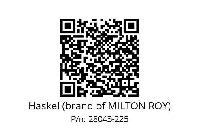   Haskel (brand of MILTON ROY) 28043-225