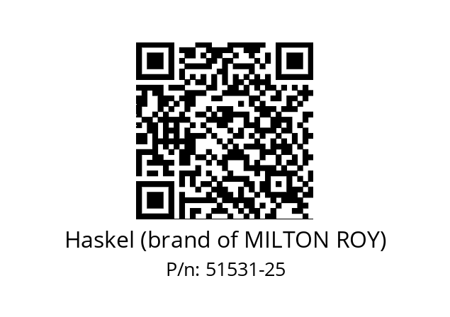   Haskel (brand of MILTON ROY) 51531-25