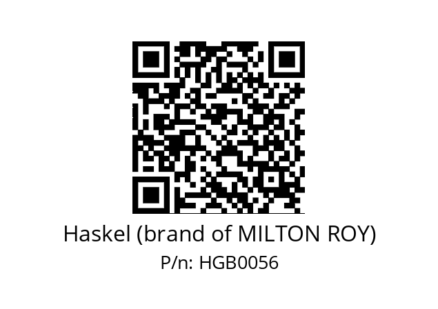   Haskel (brand of MILTON ROY) HGB0056