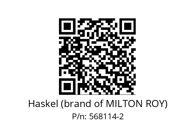   Haskel (brand of MILTON ROY) 568114-2