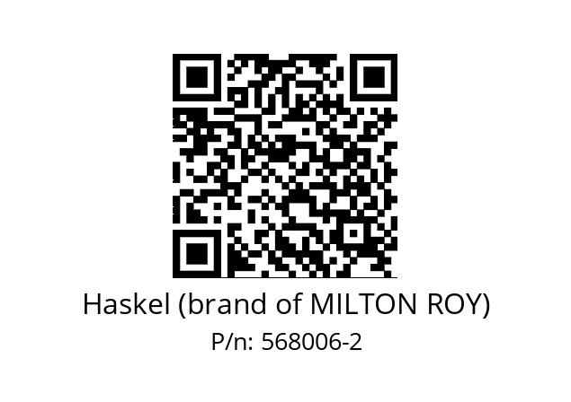   Haskel (brand of MILTON ROY) 568006-2