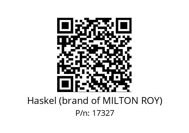   Haskel (brand of MILTON ROY) 17327