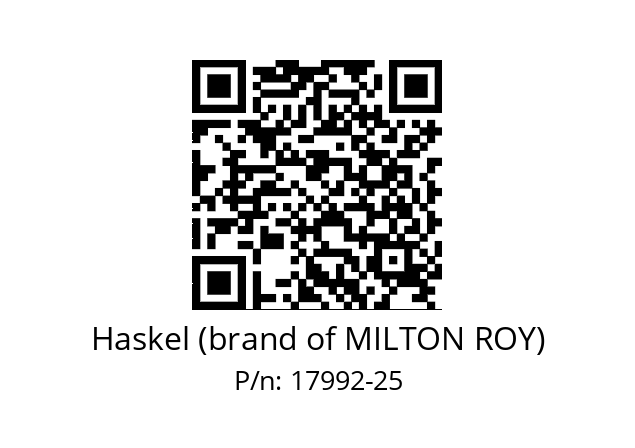   Haskel (brand of MILTON ROY) 17992-25