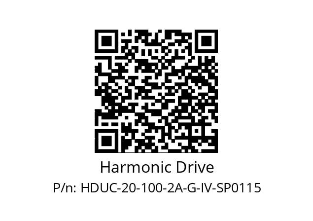   Harmonic Drive HDUC-20-100-2A-G-IV-SP0115