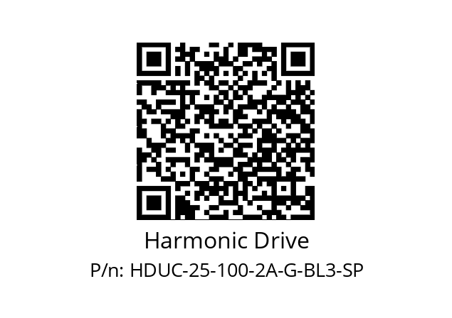   Harmonic Drive HDUC-25-100-2A-G-BL3-SP