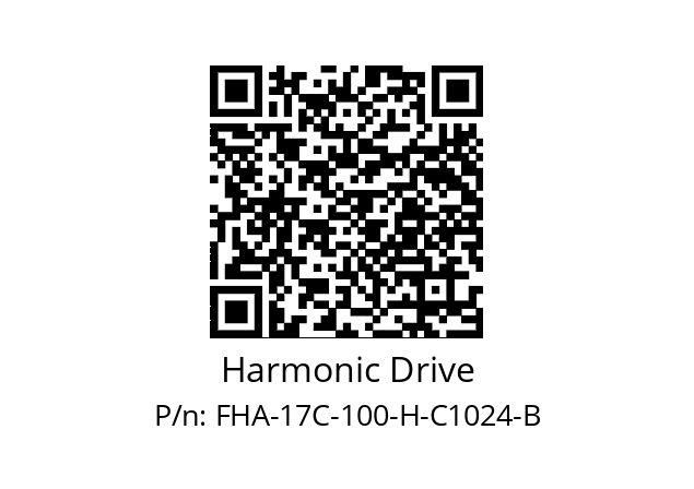   Harmonic Drive FHA-17C-100-H-C1024-B