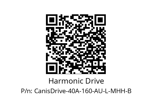   Harmonic Drive CanisDrive-40A-160-AU-L-MHH-B