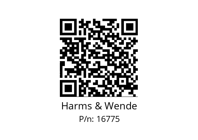   Harms & Wende 16775