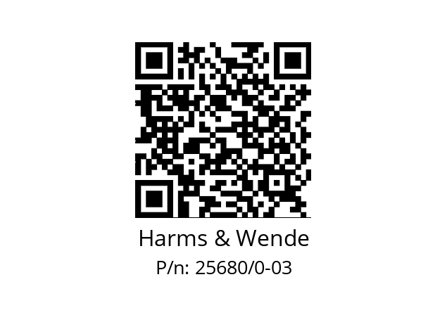   Harms & Wende 25680/0-03