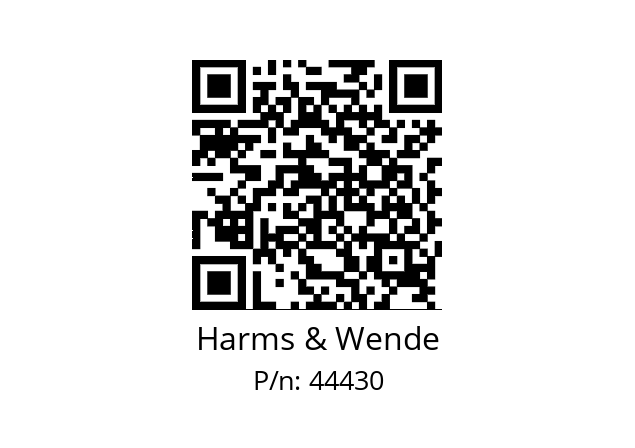  HWI3445W Harms & Wende 44430