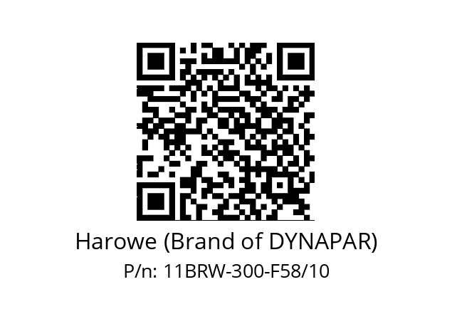   Harowe (Brand of DYNAPAR) 11BRW-300-F58/10