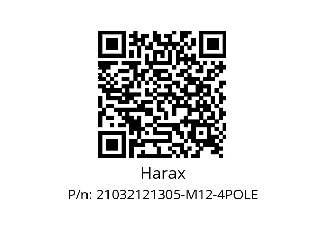   Harax 21032121305-M12-4POLE