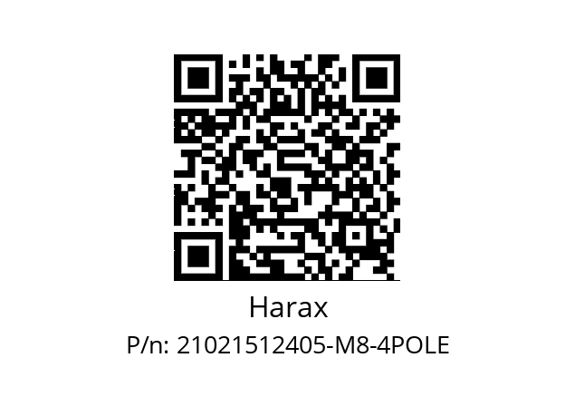   Harax 21021512405-M8-4POLE