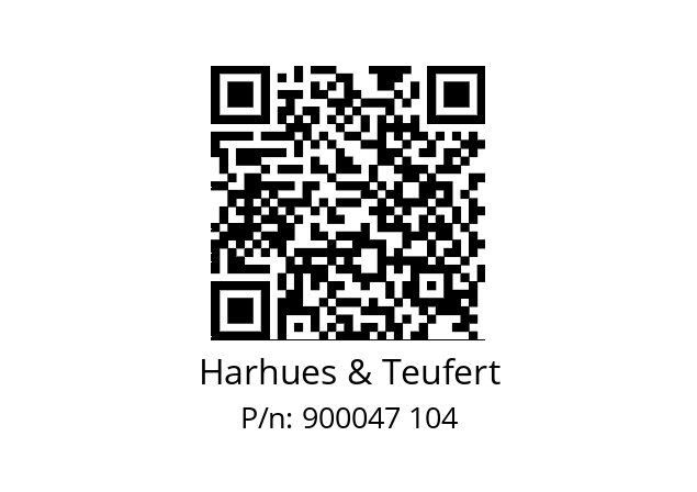   Harhues & Teufert 900047 104