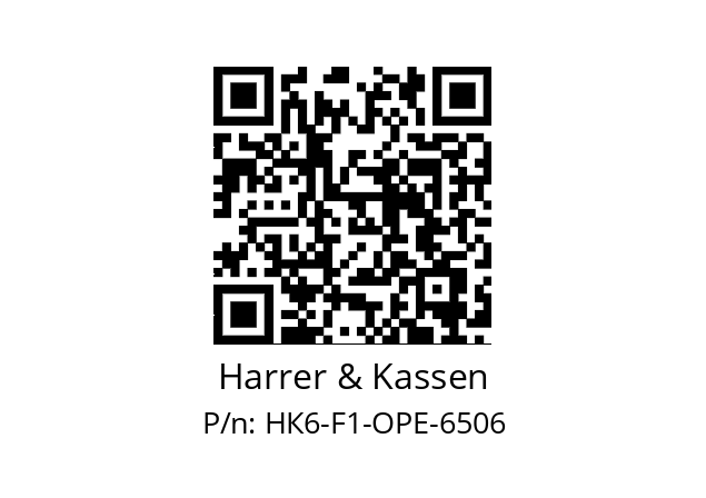   Harrer & Kassen НК6-F1-OPE-6506