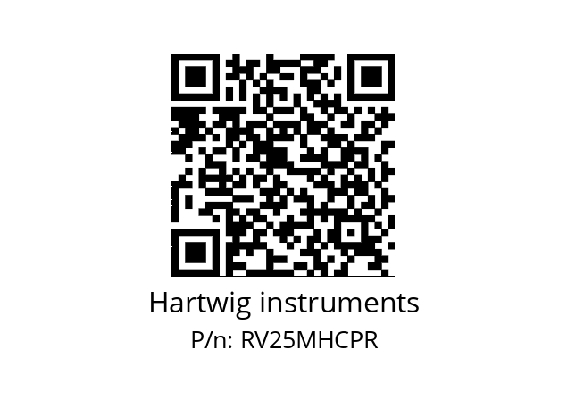   Hartwig instruments RV25MHCPR