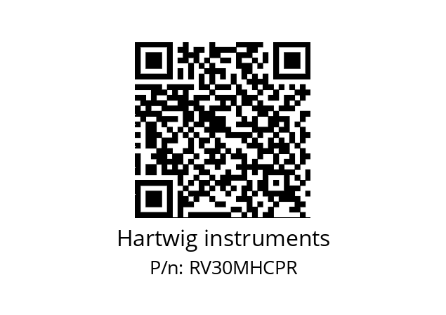   Hartwig instruments RV30MHCPR