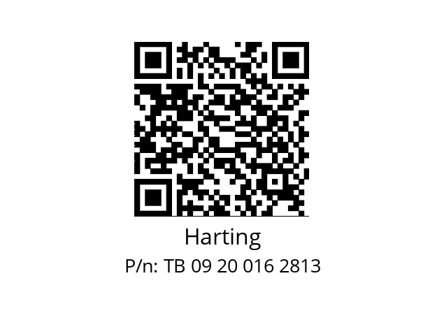   Harting TB 09 20 016 2813