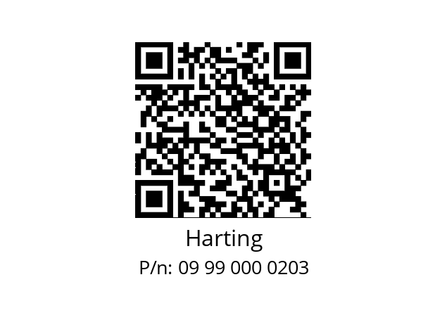   Harting 09 99 000 0203