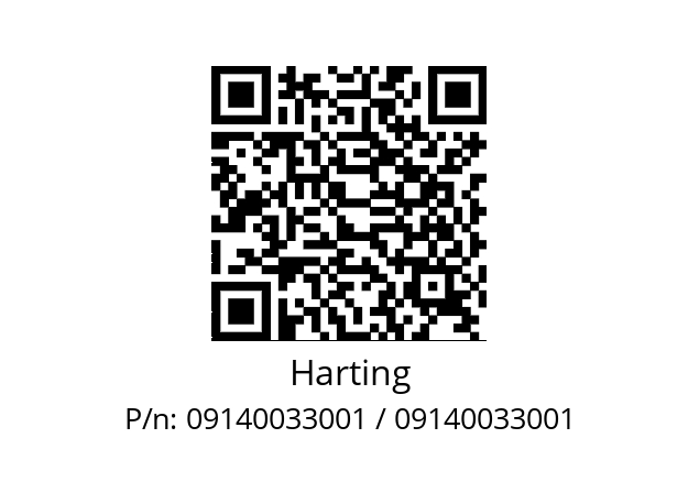   Harting 09140033001 / 09140033001