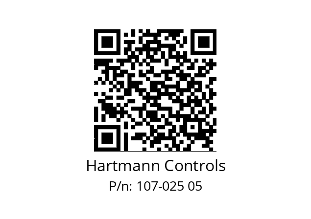   Hartmann Controls 107-025 05