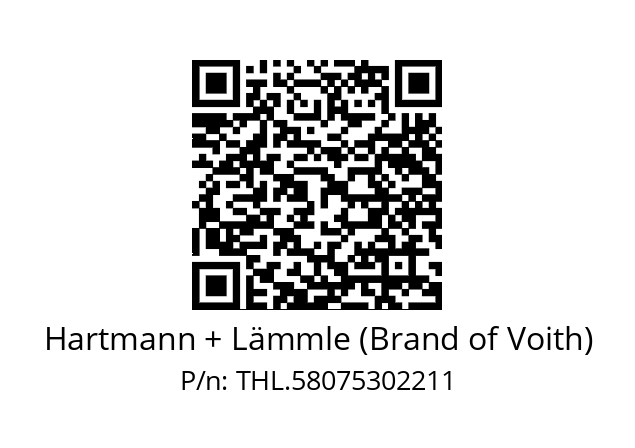   Hartmann + Lämmle (Brand of Voith) THL.58075302211