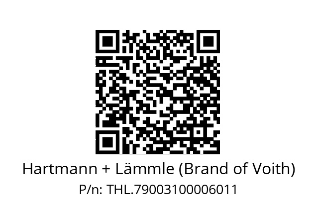   Hartmann + Lämmle (Brand of Voith) THL.79003100006011