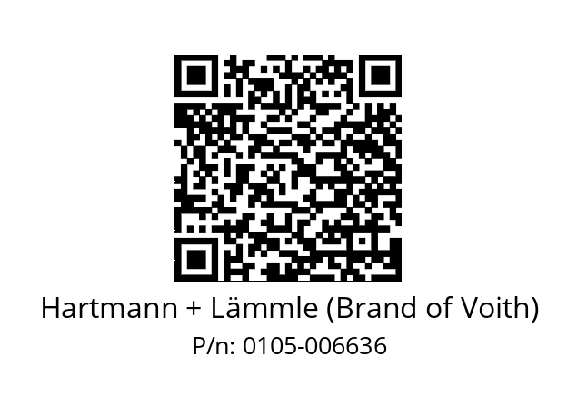   Hartmann + Lämmle (Brand of Voith) 0105-006636