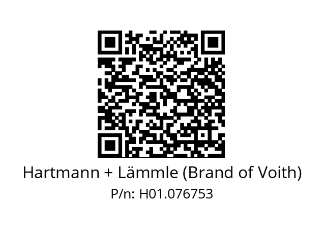   Hartmann + Lämmle (Brand of Voith) H01.076753