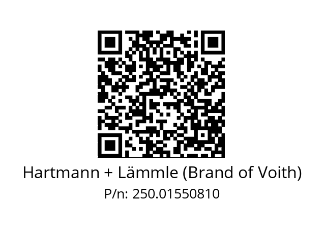   Hartmann + Lämmle (Brand of Voith) 250.01550810