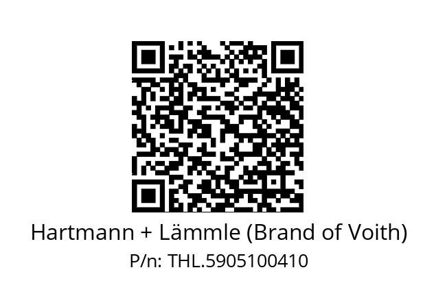   Hartmann + Lämmle (Brand of Voith) THL.5905100410