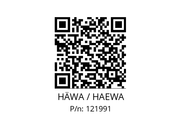   HÄWA / HAEWA 121991