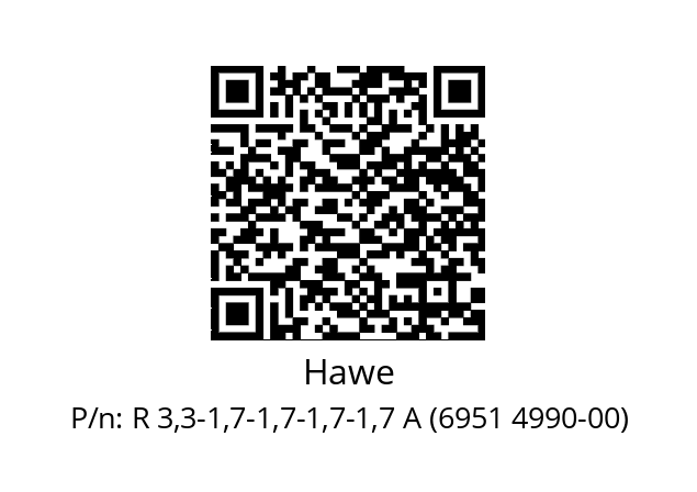   Hawe R 3,3-1,7-1,7-1,7-1,7 A (6951 4990-00)