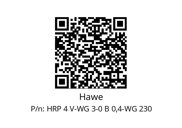   Hawe HRP 4 V-WG 3-0 B 0,4-WG 230