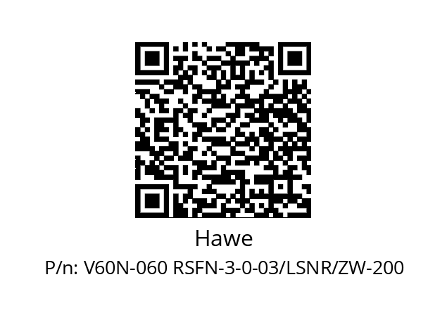   Hawe V60N-060 RSFN-3-0-03/LSNR/ZW-200