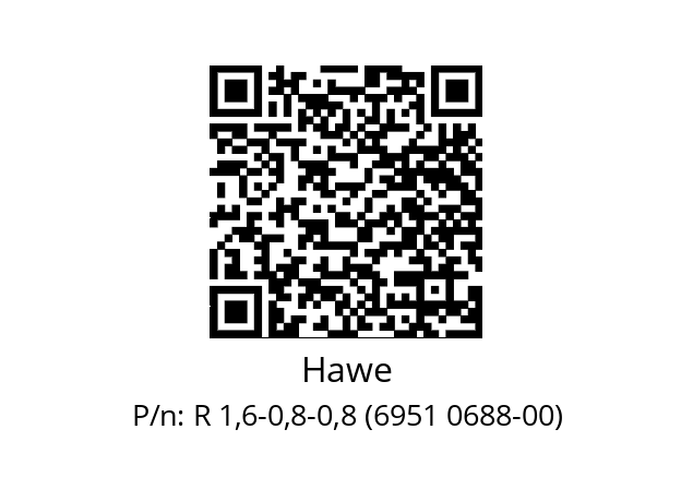   Hawe R 1,6-0,8-0,8 (6951 0688-00)