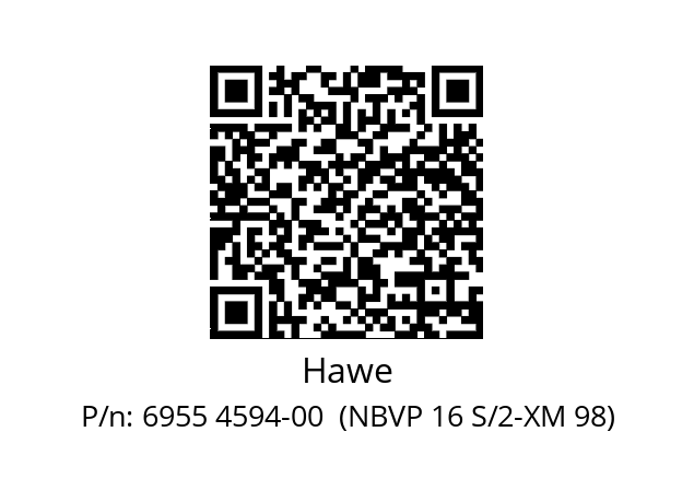   Hawe 6955 4594-00  (NBVP 16 S/2-XM 98)