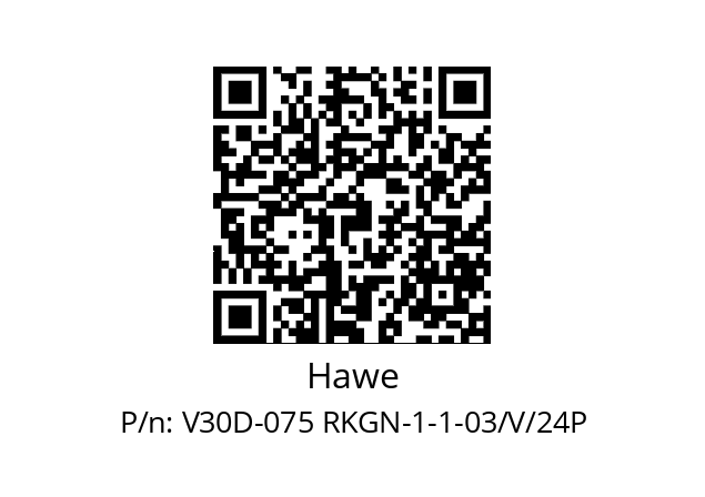   Hawe V30D-075 RKGN-1-1-03/V/24P