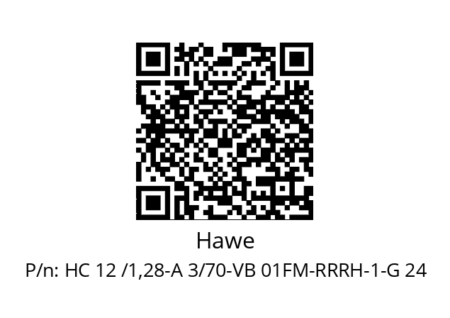   Hawe HC 12 /1,28-A 3/70-VB 01FM-RRRH-1-G 24