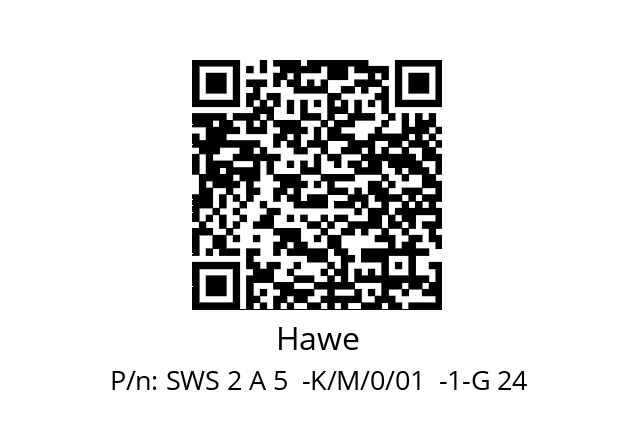   Hawe SWS 2 A 5  -K/M/0/01  -1-G 24