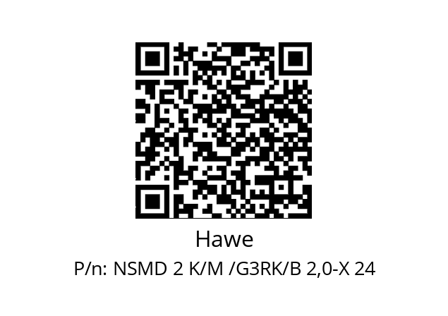   Hawe NSMD 2 K/M /G3RK/B 2,0-X 24