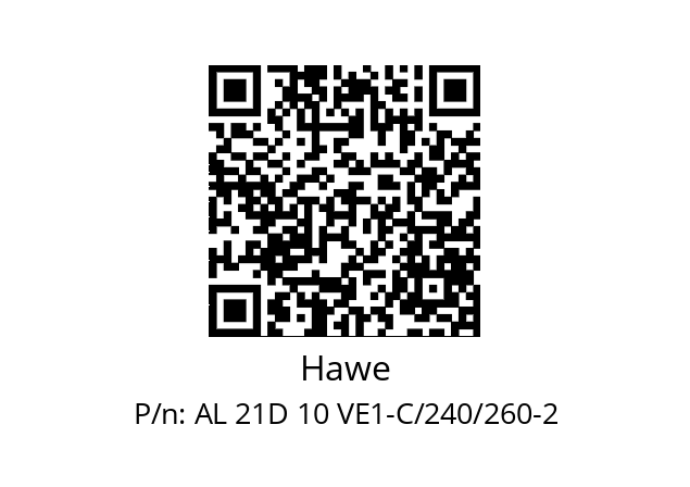   Hawe AL 21D 10 VE1-C/240/260-2