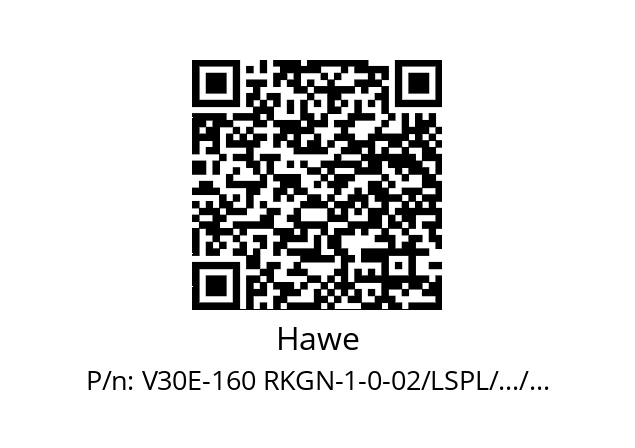   Hawe V30E-160 RKGN-1-0-02/LSPL/.../...