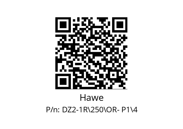   Hawe DZ2-1R\250\OR- P1\4