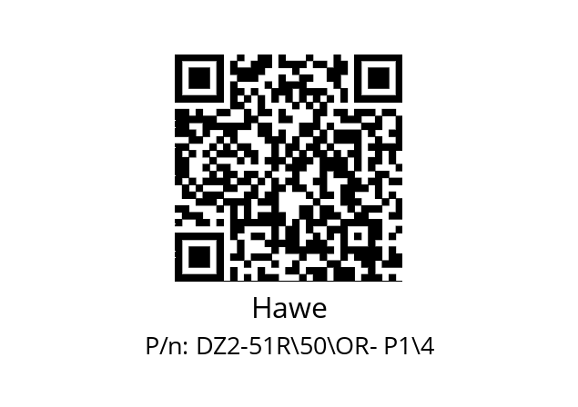   Hawe DZ2-51R\50\OR- P1\4