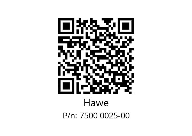   Hawe 7500 0025-00