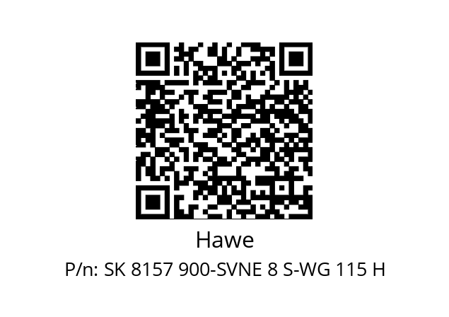   Hawe SK 8157 900-SVNE 8 S-WG 115 H