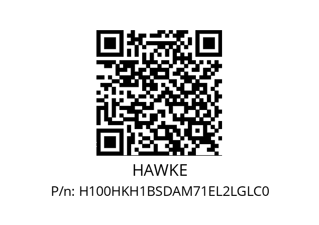   HAWKE H100HKH1BSDAM71EL2LGLC0