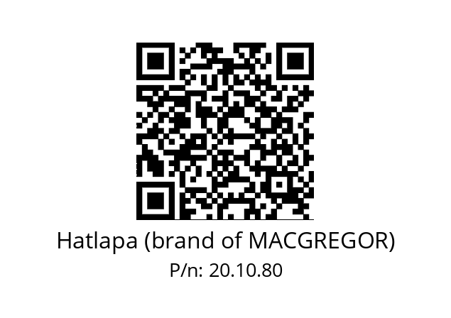   Hatlapa (brand of MACGREGOR) 20.10.80